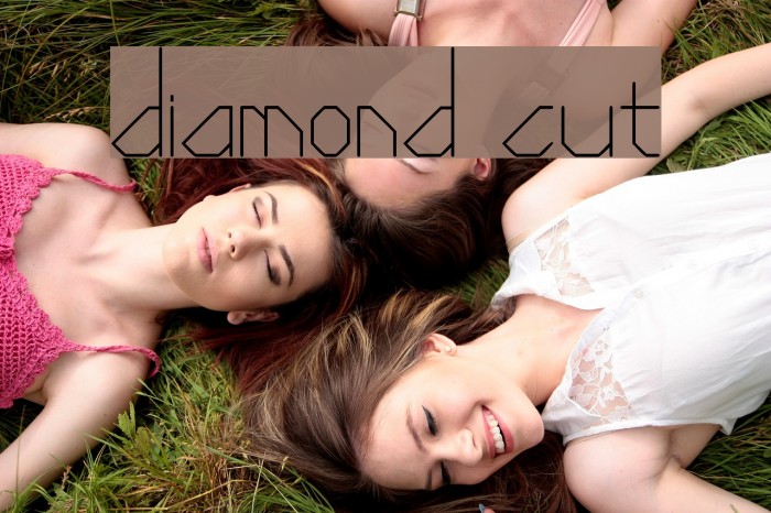 Diamond Cut Font examples