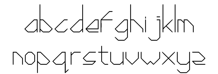 Diamond Cut Font LOWERCASE