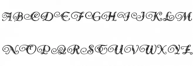 Diamond Dreams Font UPPERCASE