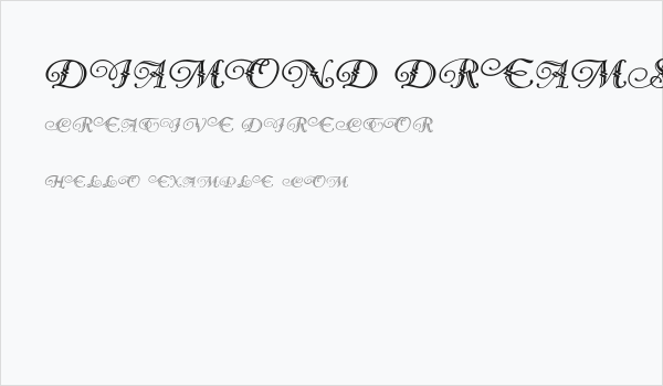 Diamond Dreams Business Card