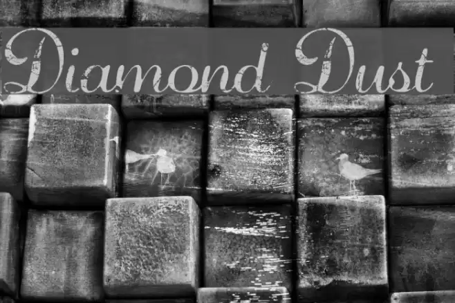 Diamond Dust  Font examples