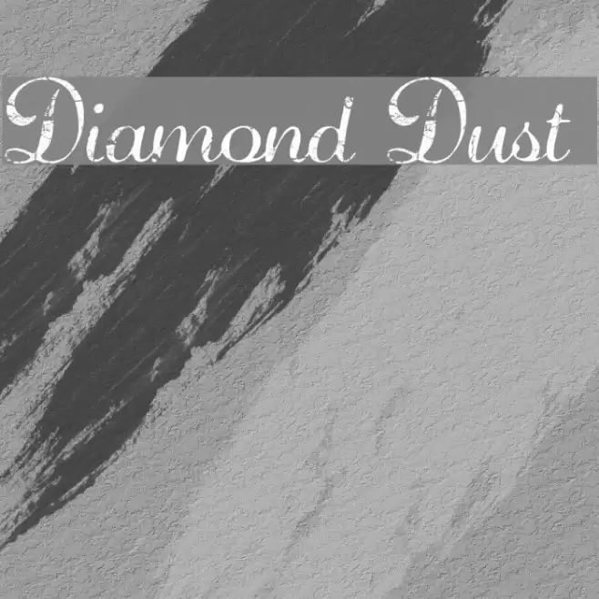 Diamond Dust  Font examples