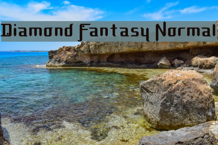 Diamond Fantasy Normal Font examples