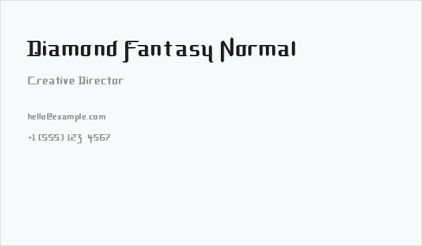 Diamond Fantasy Normal Business Card