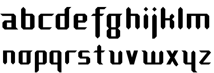 Diamond Fantasy Normal Font LOWERCASE