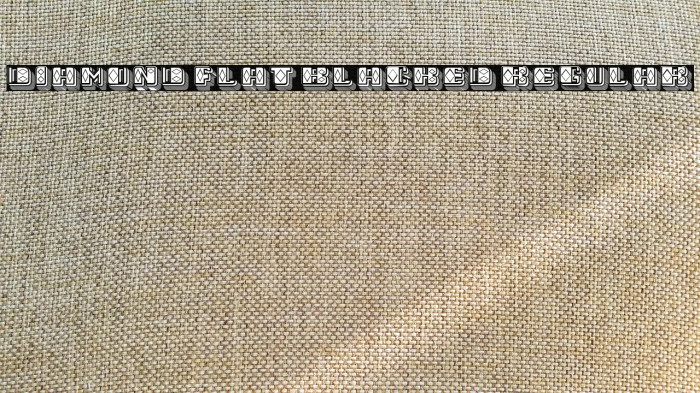 Diamond Flat Blacked Regular Example 3