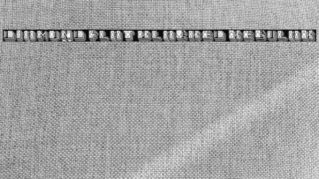 Diamond Flat Blacked Regular Font examples