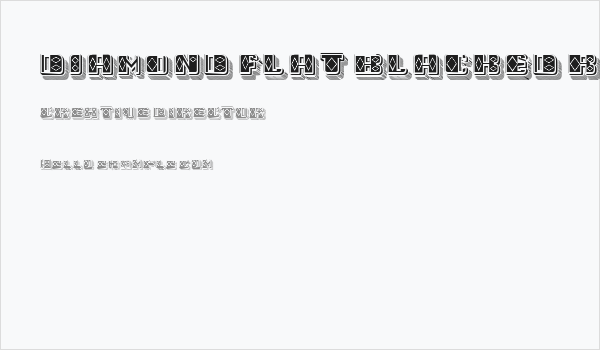 Diamond Flat Blacked Regular Business Card