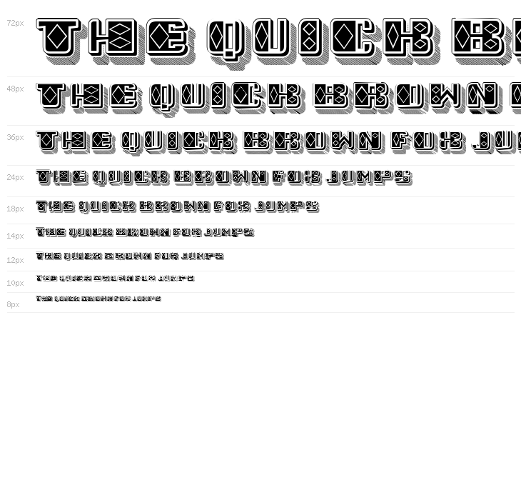 Diamond Flat Blacked Regular Waterfall