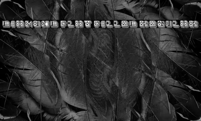 Diamond Flat Filled Regular Font examples