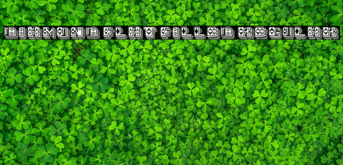 Diamond Flat Filled Regular Example 3