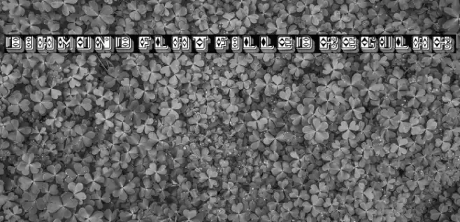 Diamond Flat Filled Regular Font examples