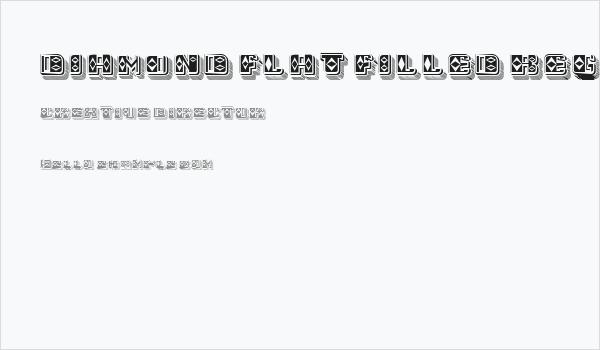 Diamond Flat Filled Regular Business Card