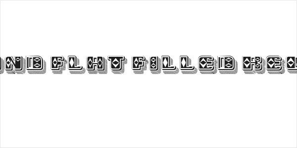Diamond Flat Filled Regular Logo
