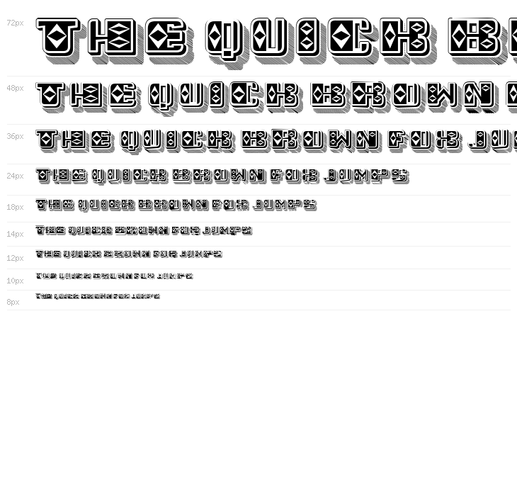 Diamond Flat Filled Regular Waterfall