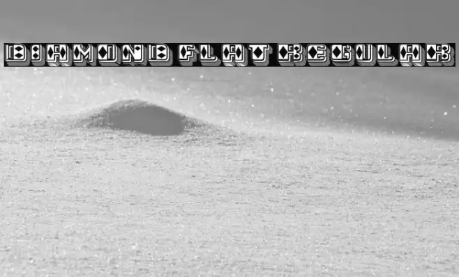 Diamond Flat Regular Example 1