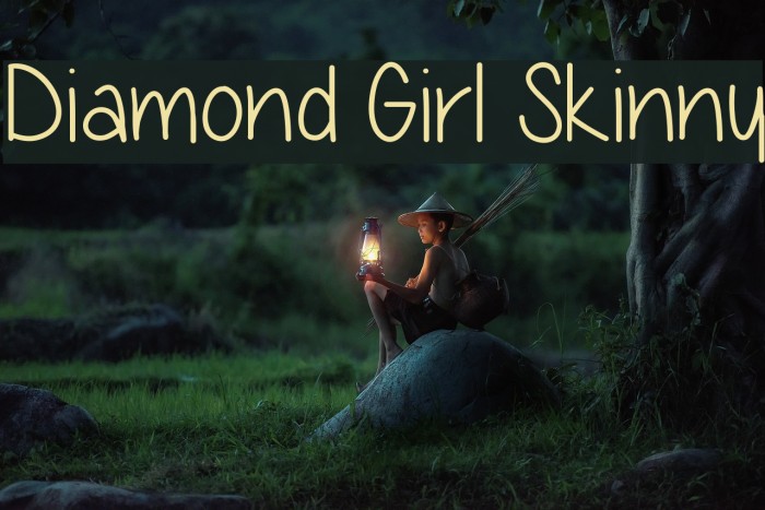 Diamond Girl Skinny Font examples