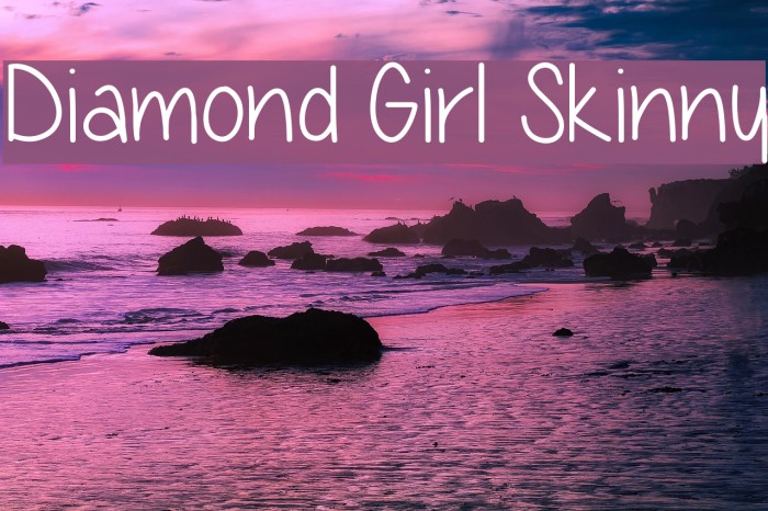 Diamond Girl Skinny Font examples