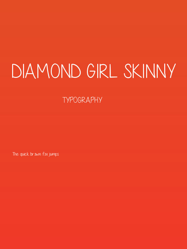 Diamond Girl Skinny Poster