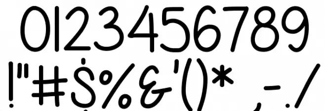 Diamond Girl Font OTHER CHARS