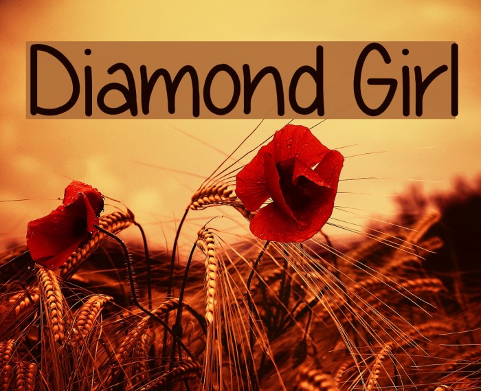 Diamond Girl Font examples