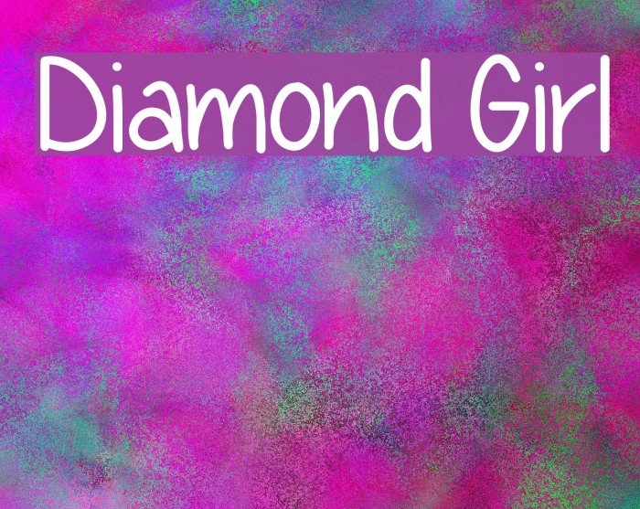 Diamond Girl Font examples