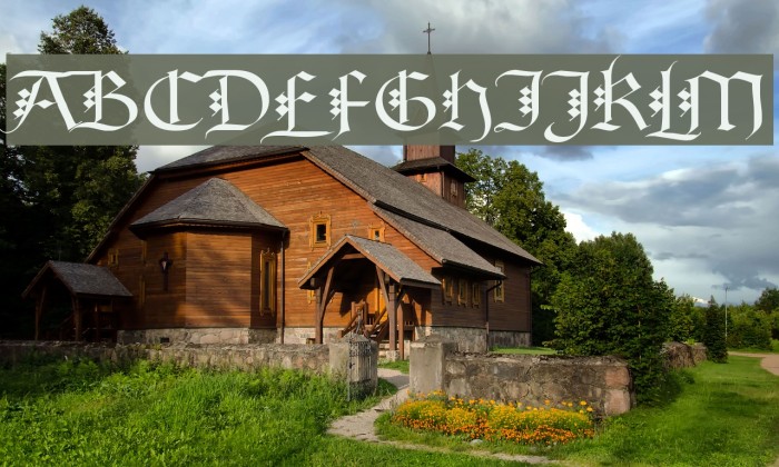 Diamond Gothic Font examples