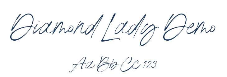 Diamond Lady Demo Font Preview
