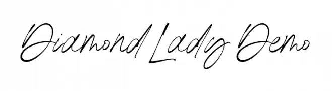 Diamond Lady Demo  नि: शुल्क फ़ॉन्ट्स डाउनलोड