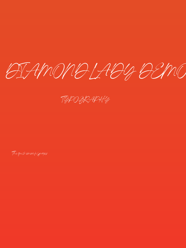 Diamond Lady Demo Poster