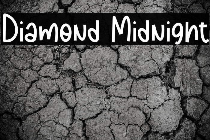 Diamond Midnight Font examples
