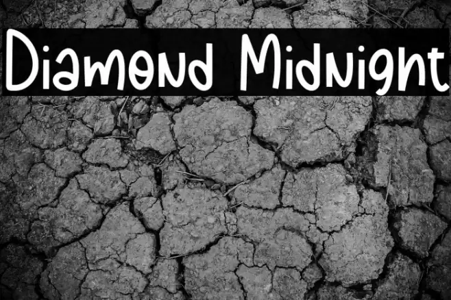 Diamond Midnight Fonte examples