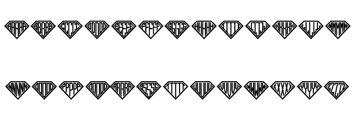 Diamond Monogram Book Regular Font OTHER CHARS