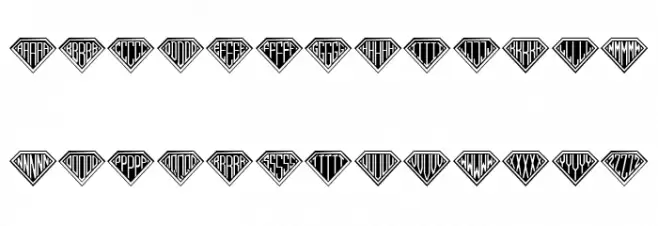 Diamond Monogram Regular 字体 大写