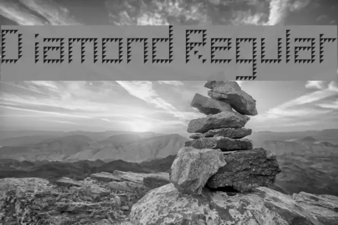 Diamond Regular Font examples