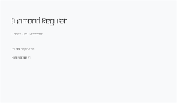 Diamond Regular Business Card