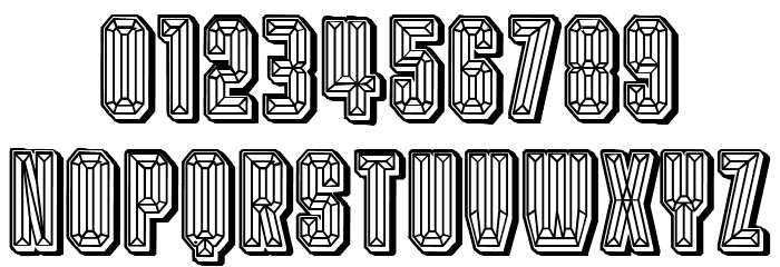 Diamond Ring Linear Regular Font OTHER CHARS