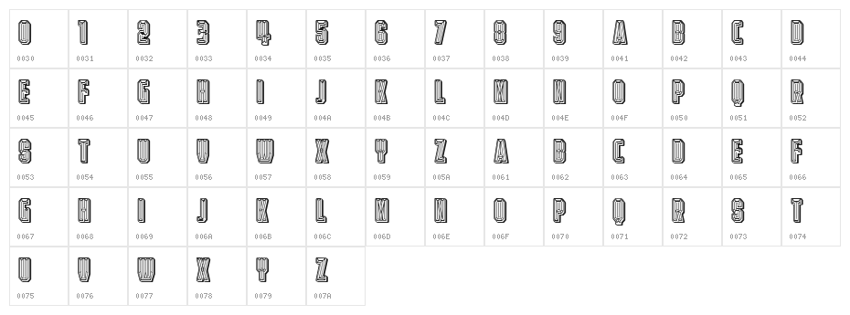 Diamond Ring Linear Regular Character Map