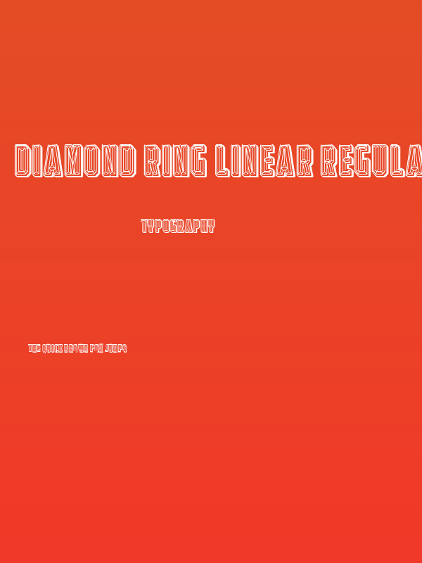 Diamond Ring Linear Regular Poster