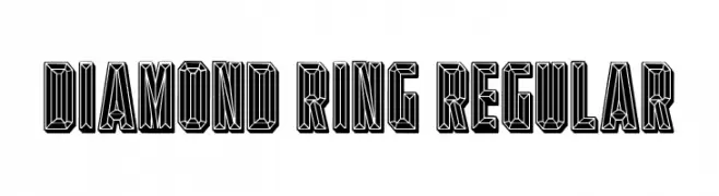 Diamond Ring Regular  Скачать бесплатные шрифты