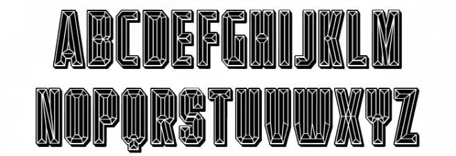 Diamond Ring Regular Schriftart Groß