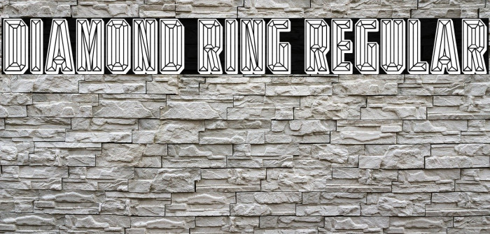 Diamond Ring Regular Font examples