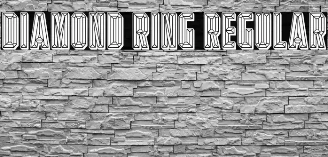 Diamond Ring Regular Fonte examples