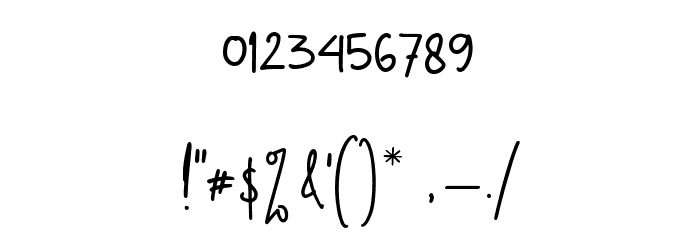 Diamond Signature Regular Font OTHER CHARS