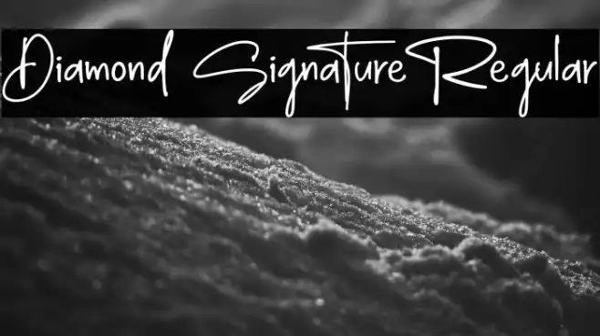 Diamond Signature Regular Example 2