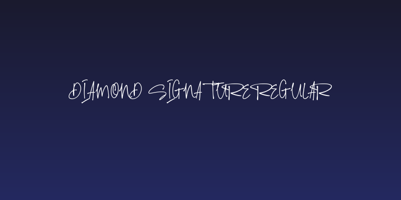 Diamond Signature Regular Social Header