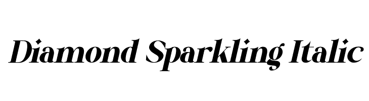 Diamond Sparkling Italic  免费字体下载