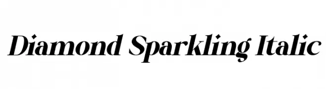 Diamond Sparkling Italic  नि: शुल्क फ़ॉन्ट्स डाउनलोड