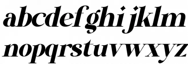 Diamond Sparkling Italic फ़ॉन्ट लोअरकेस