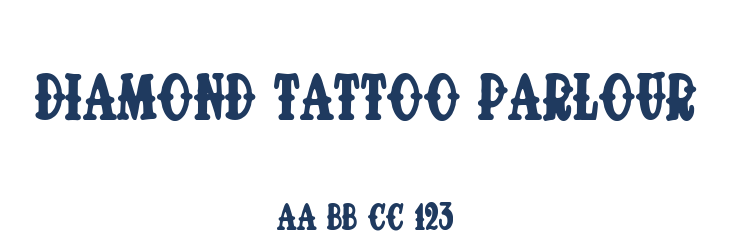 Diamond Tattoo Parlour Font Preview